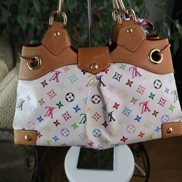 SOLD Louis Vuitton White Multi-Color Ursula Shoulder Bag - Picture 13 of 17